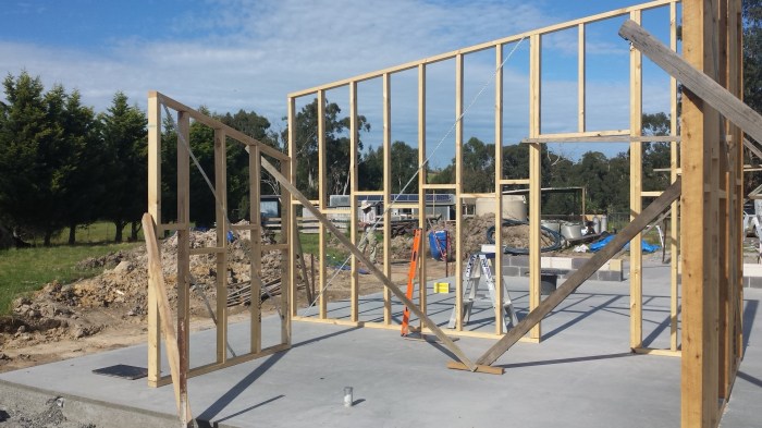 View from the bathroom with the shower frame