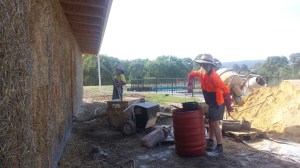 South side - render mixing and pumping