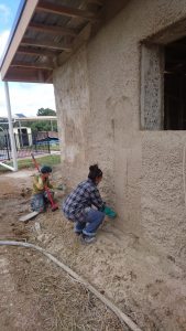 Me trying out trowelling