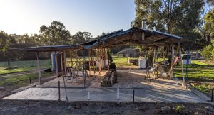 Bathroom slab and reading nook after - south view