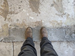 Massive gap filled in at the doorway of main guest bedroom - after