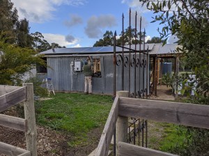 Eastern wall starting to be dismantled