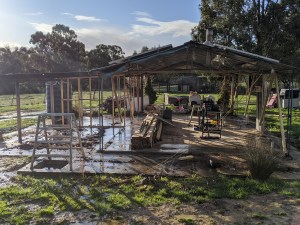 South view of totally stripped back