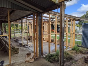 Guest bedroom 2 - only stud work remains