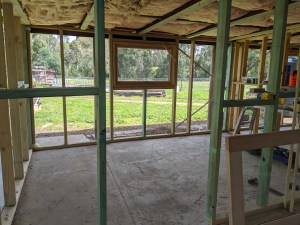 Bedroom 1 with window in place