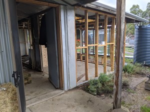 Guest bedroom 2 - wall panels off