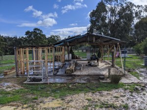 South view with back and all side walls removed