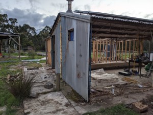 South east view with eastern wall removed